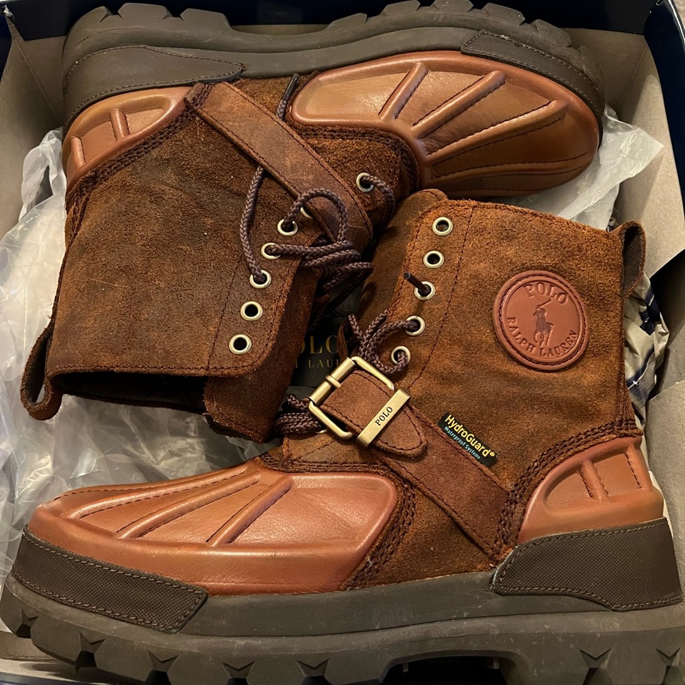 Polo Boots size 9 brand new with minimal flaws.